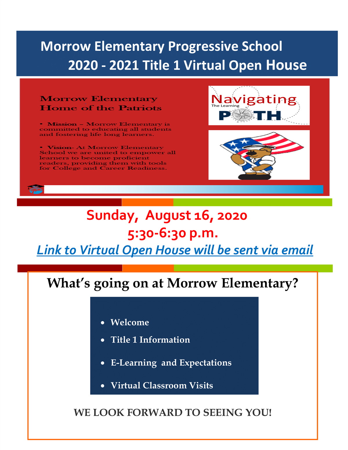 Morrow Elementary Open House Morrow Elementary Open House